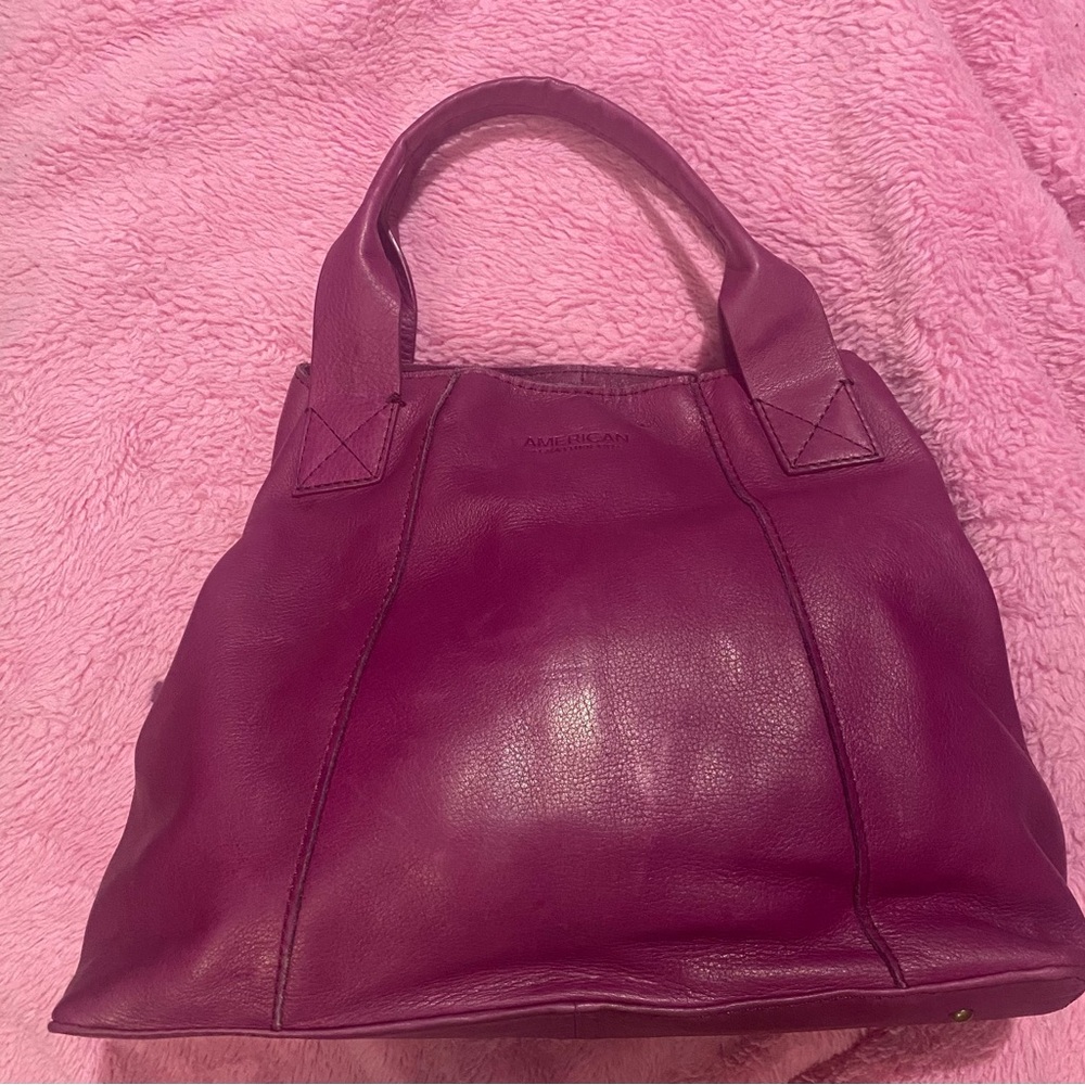 American Leather Company Ada Triple Entry satchel